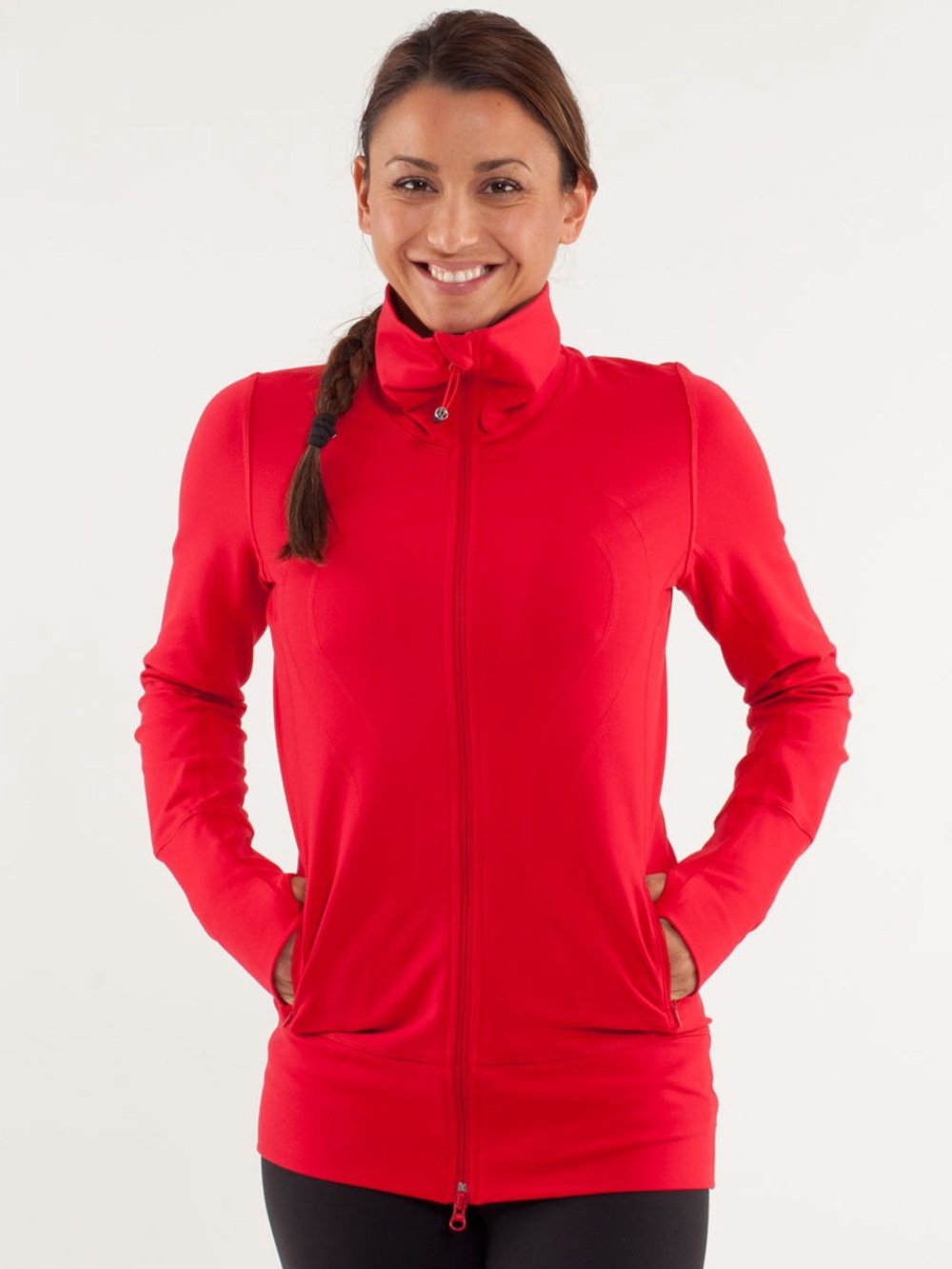 Lululemon Size 6 In Stride Zip-Up Fitted Jacket - Currant